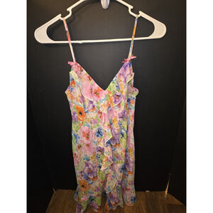 Babydoll Slip Dress Floral Romantic Dainty Size 10